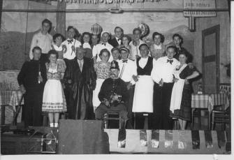Theatergruppe des MGV um 1952
