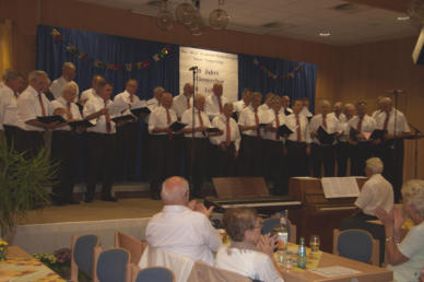 Der Männerchor beim 125 jährigen Jubiläum